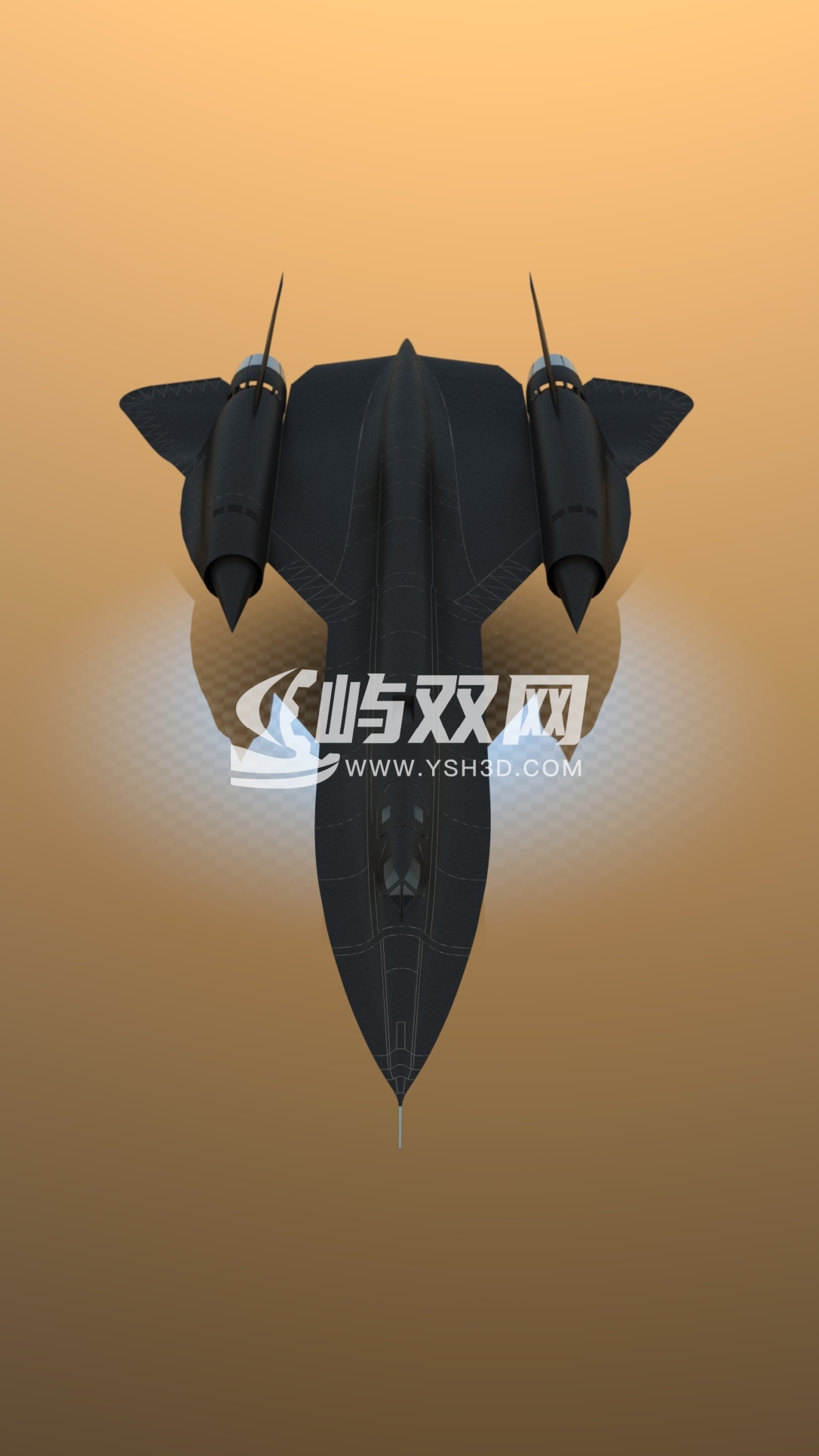 SR-71黑鸟侦察机迷你模型
