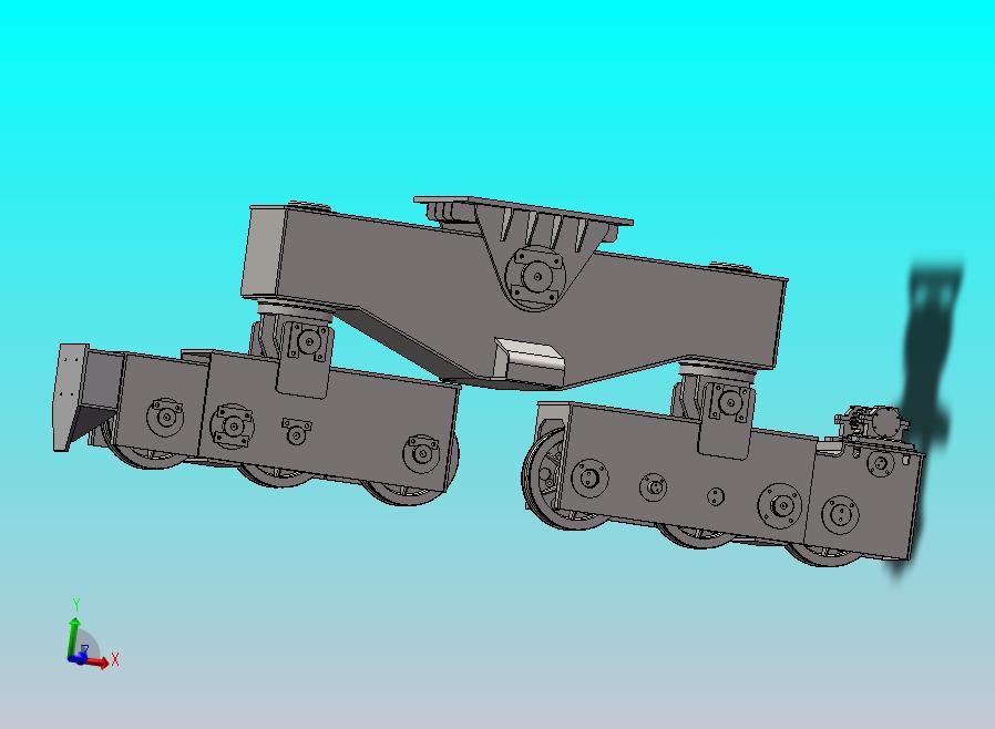 门座起重机运行机构三维