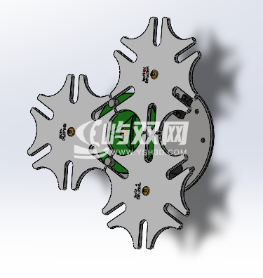 多轮式同步运动槽轮机构