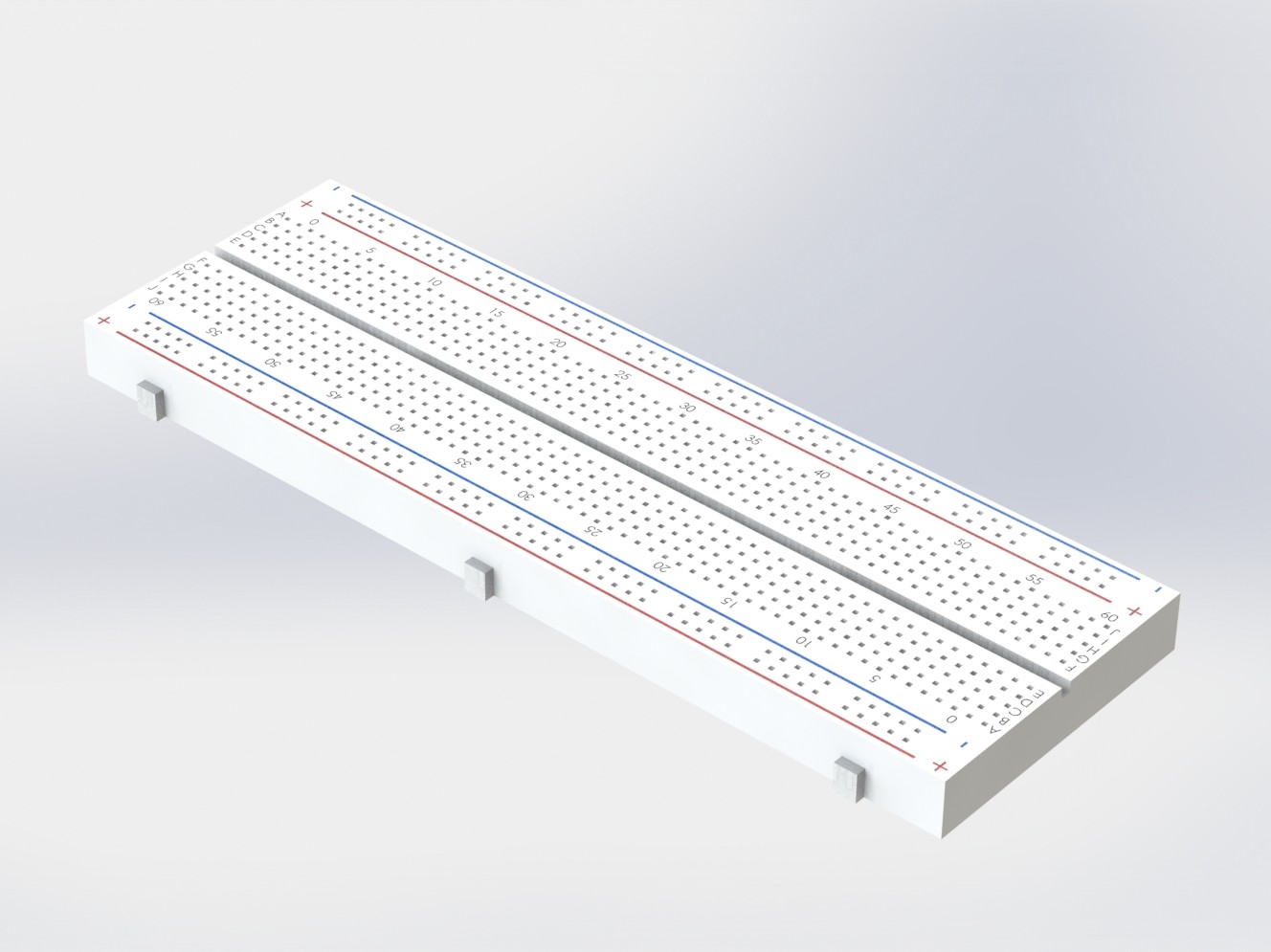 830 个连接点试验板