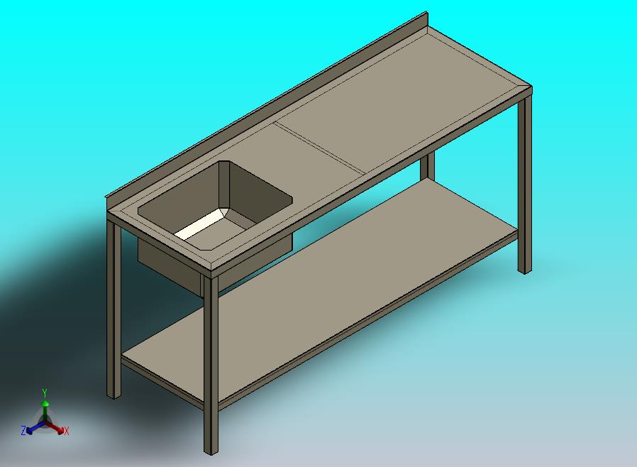 带空调浴室的柜台。不锈钢