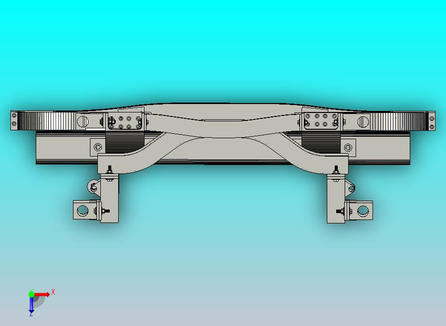 带安装件的梯架底盘