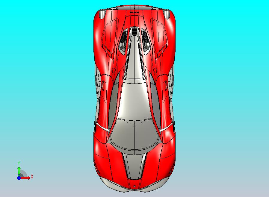 法拉利赛车模型 (2)