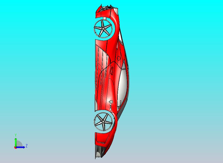 法拉利赛车模型 (2)