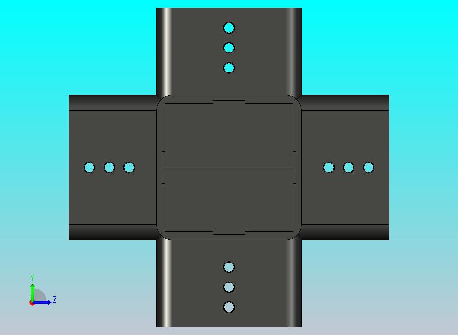 模块化铝型材。