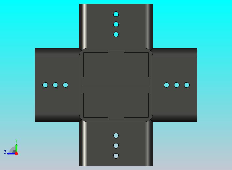 模块化铝型材。