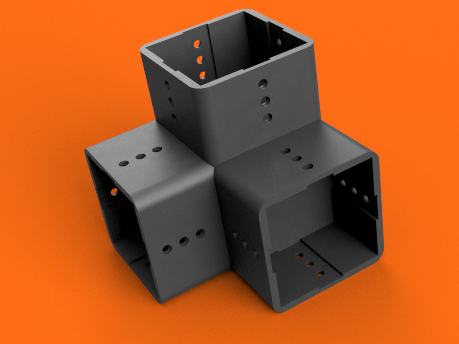 模块化铝型材。