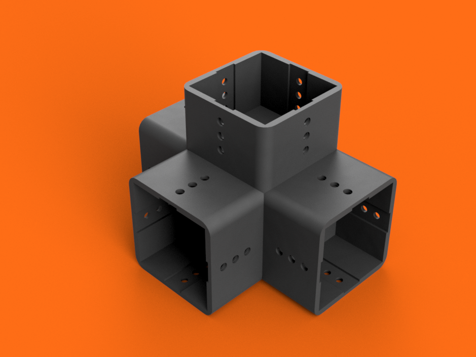 模块化铝型材。