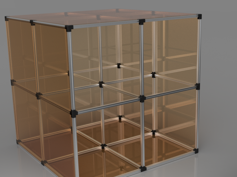 模块化铝型材。