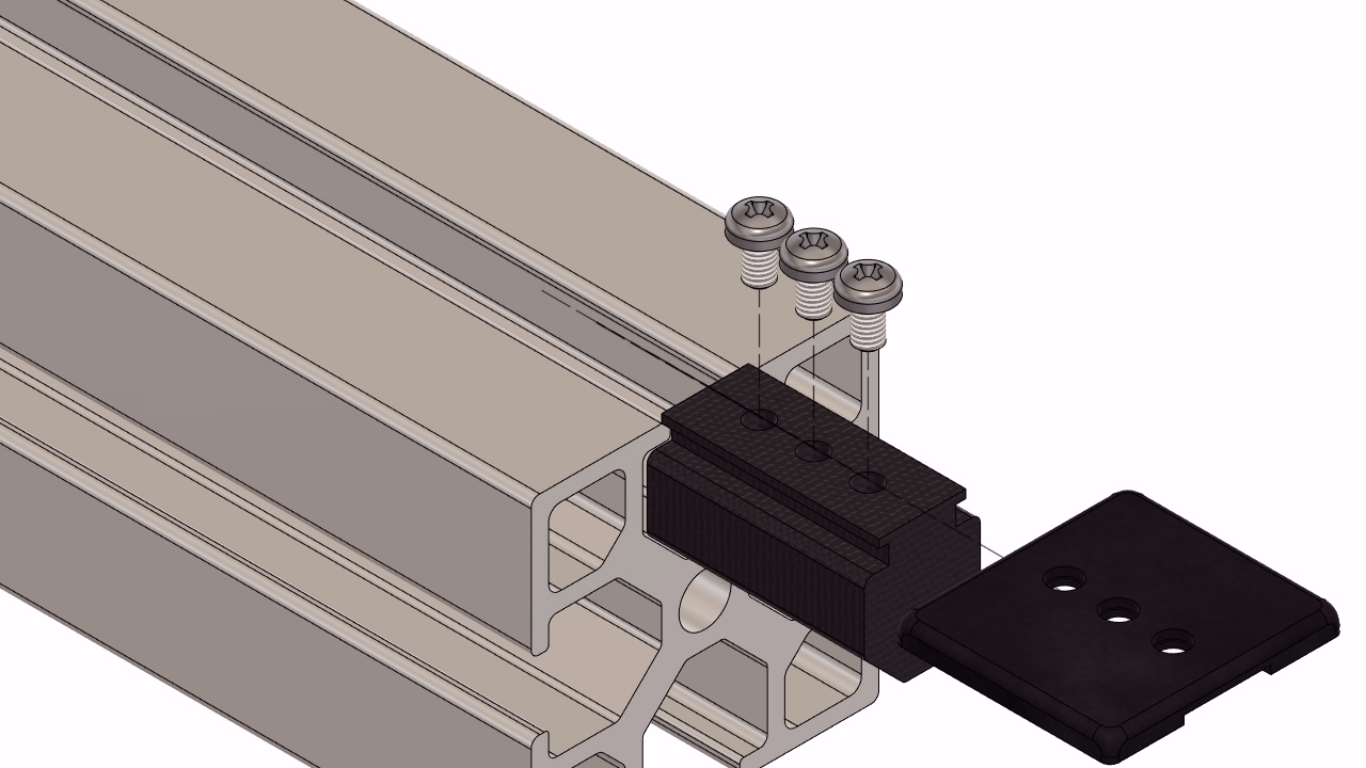 模块化铝型材。