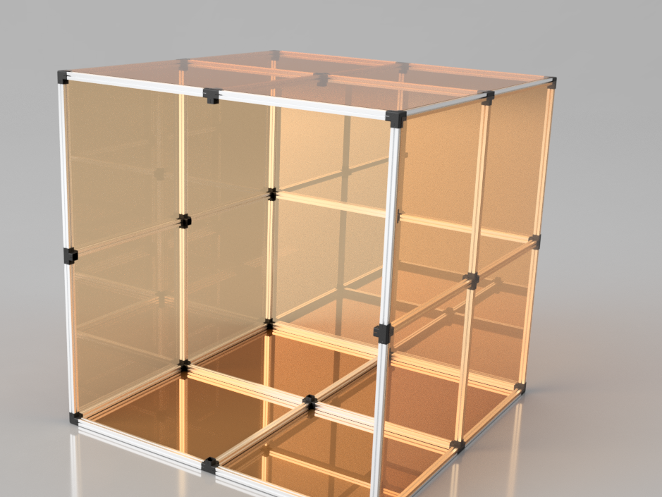 模块化铝型材。