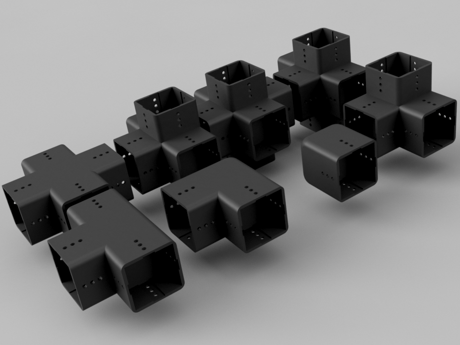 模块化铝型材。