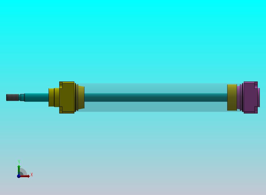 横拉杆气缸（带橡胶活塞密封件）63x20x338 mm