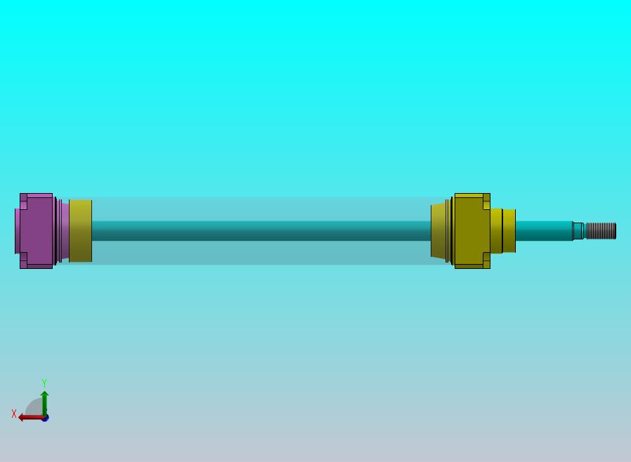 横拉杆气缸（带橡胶活塞密封件）63x20x338 mm