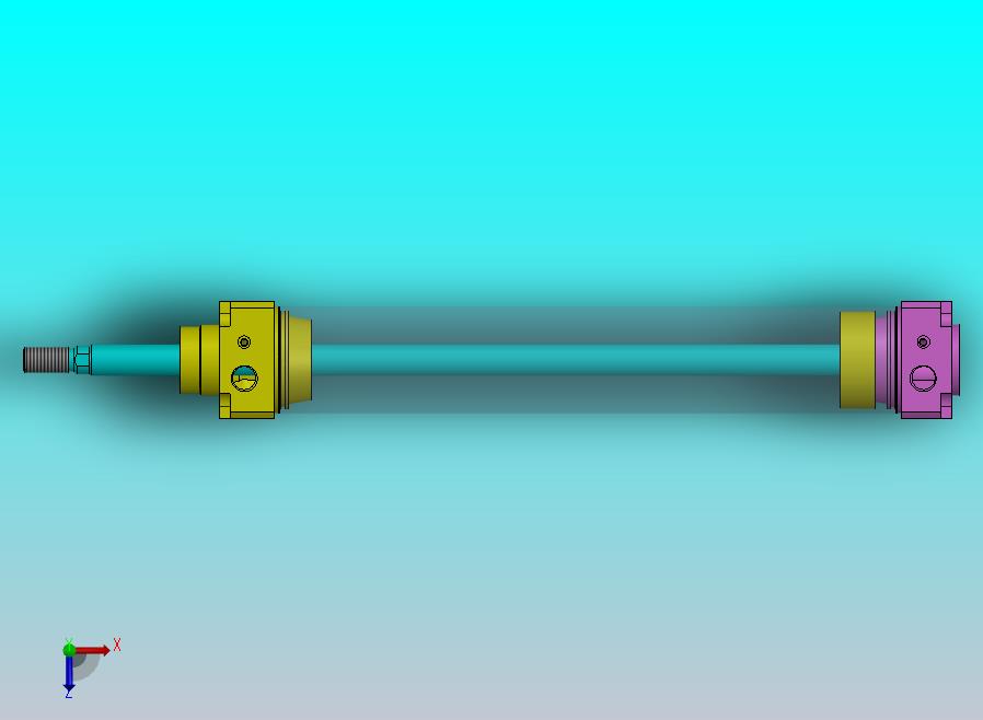 横拉杆气缸（带橡胶活塞密封件）63x20x338 mm