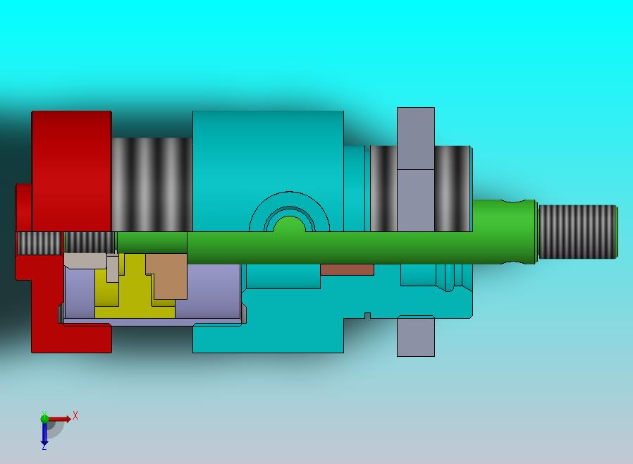 圆形气缸（短行程）32x12x10 mm (1)