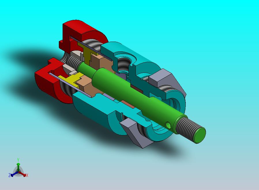 圆形气缸（短行程）32x12x10 mm (1)