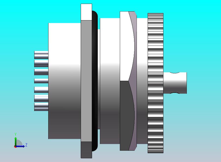 航空头VGA装配图