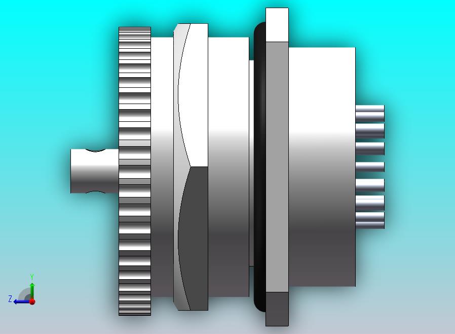 航空头VGA装配图
