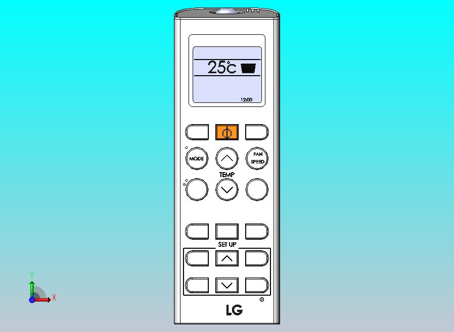 家用空调遥控器带工程图