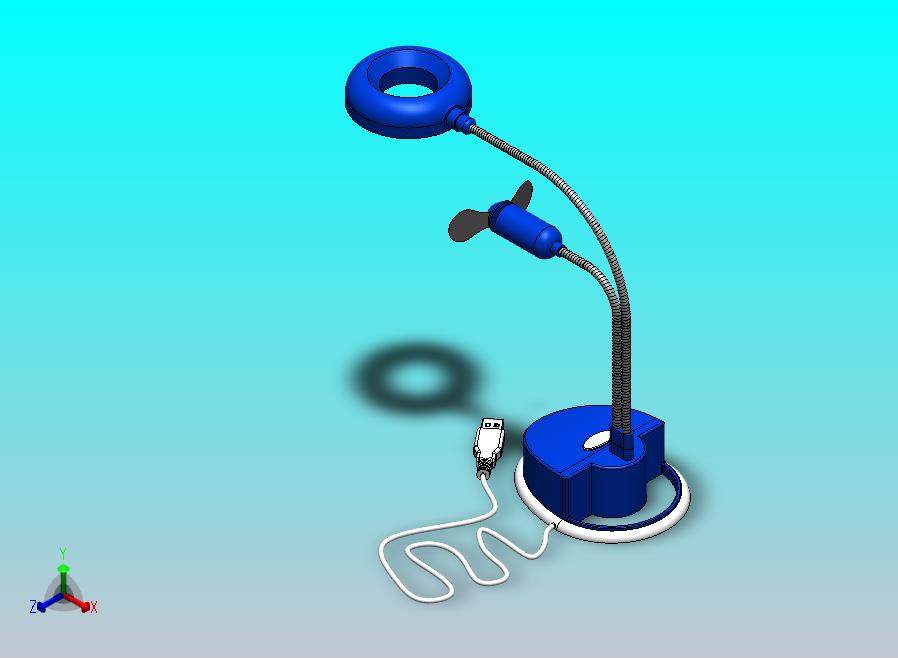 风扇和USB读取LED灯