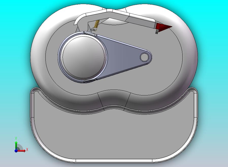 水果削皮机三维带CAD