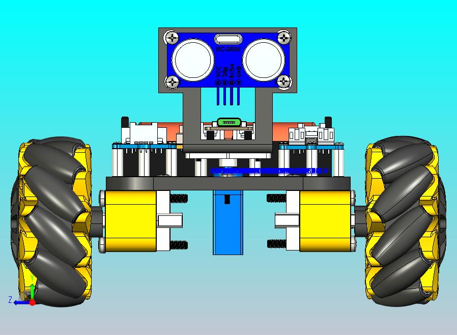 搭载ESP32C6芯片麦克纳姆轮小车