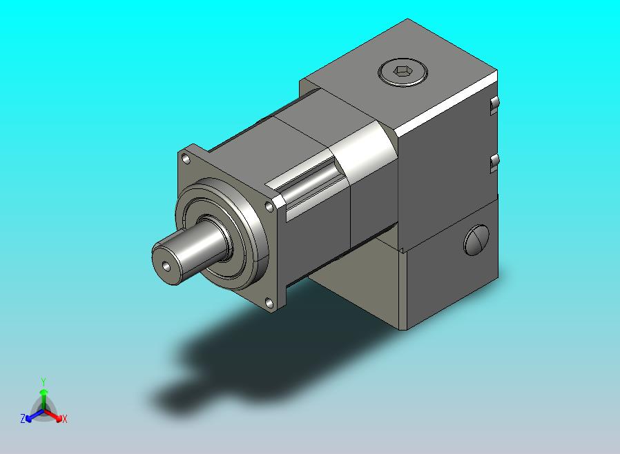 减速机模型 减速比30 输入轴径8mm