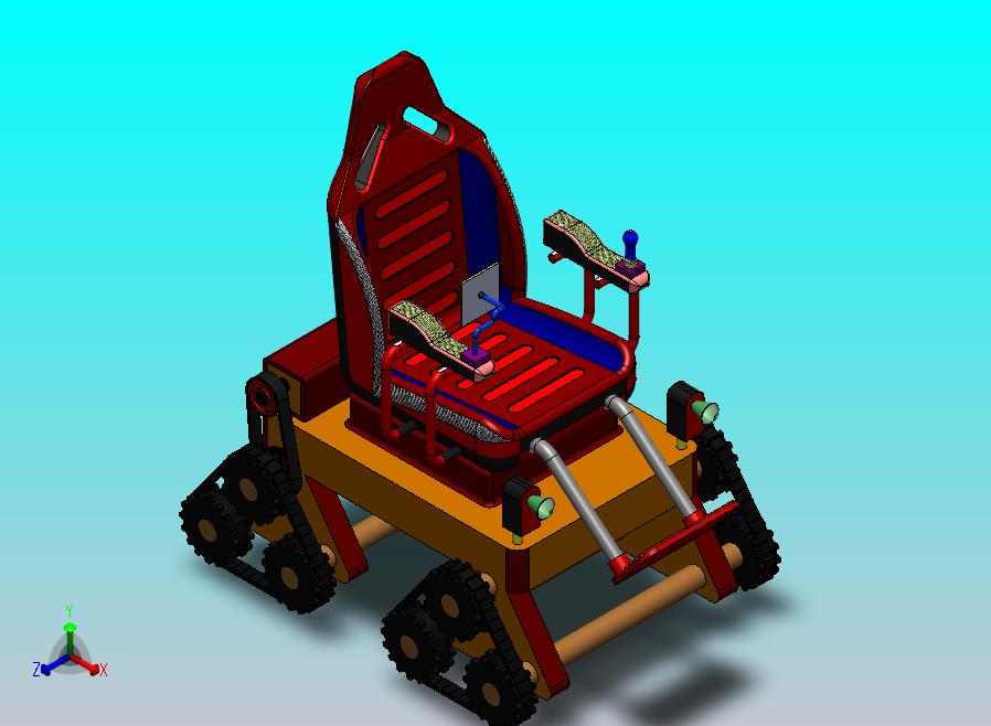 全地形三角履带轮椅