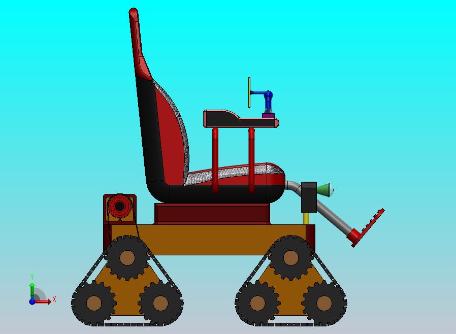 全地形三角履带轮椅