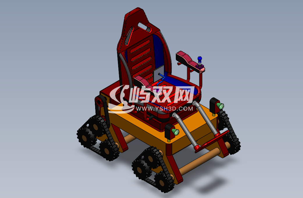 全地形三角履带轮椅