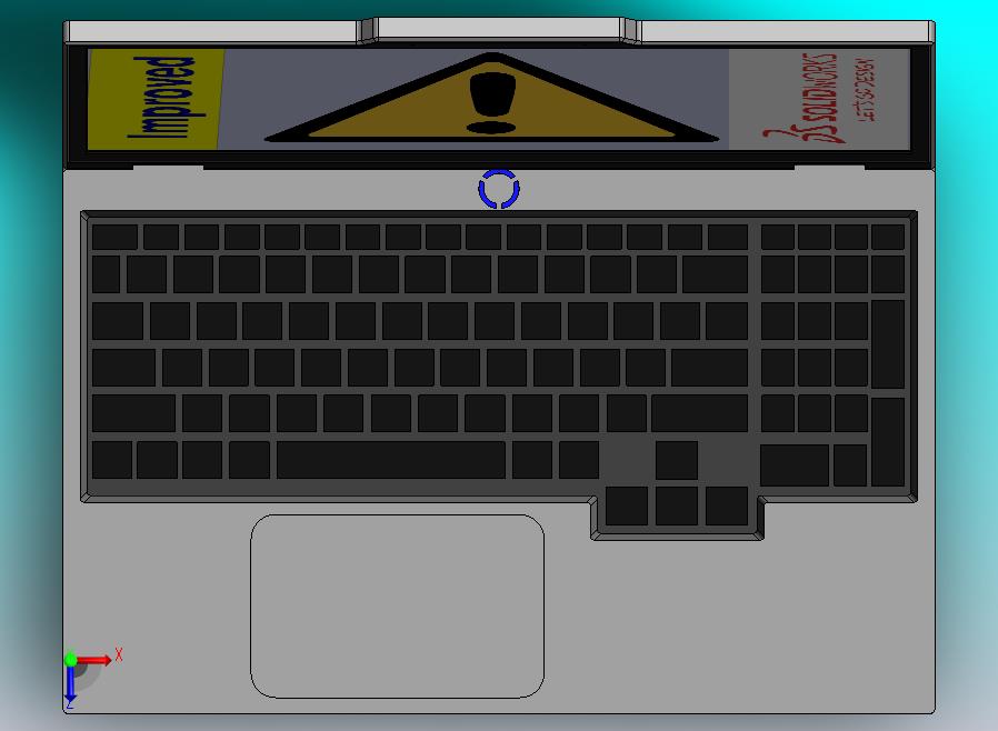 笔记本电脑 CAD 模型