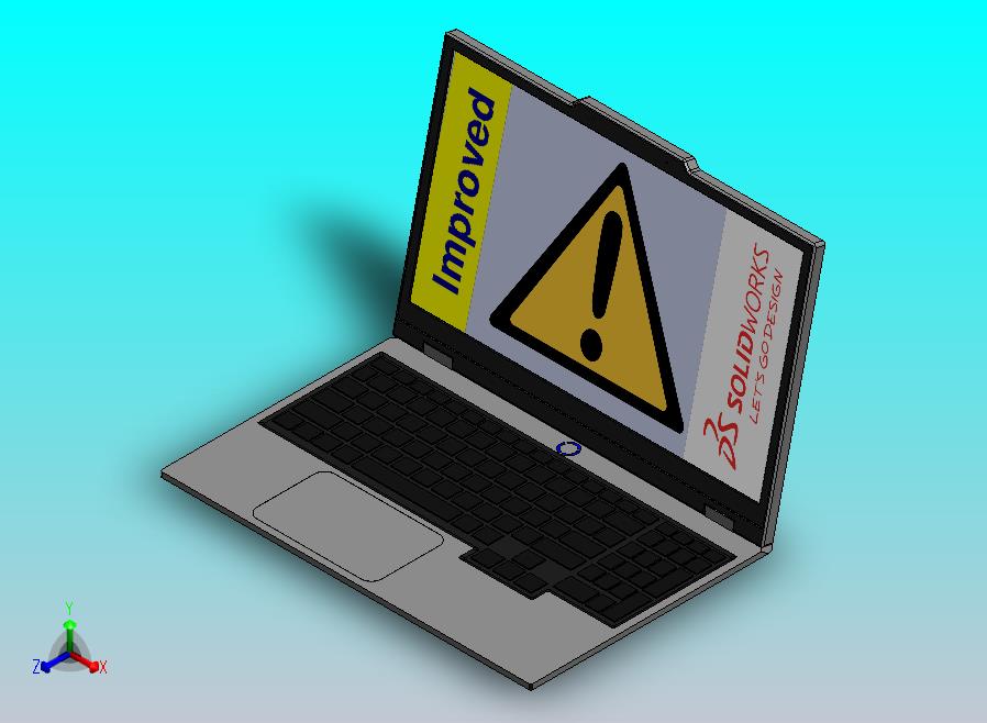 笔记本电脑 CAD 模型