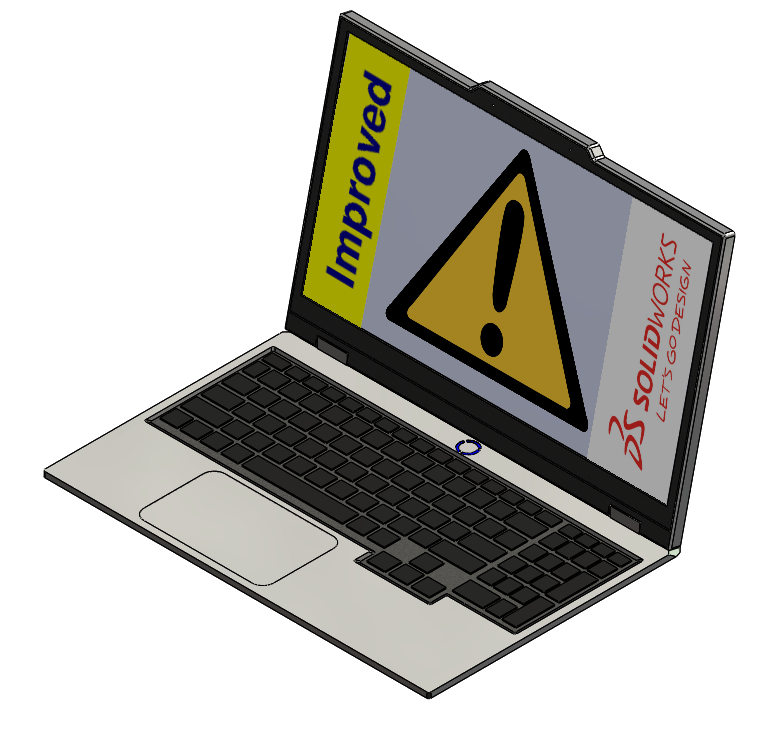 笔记本电脑 CAD 模型