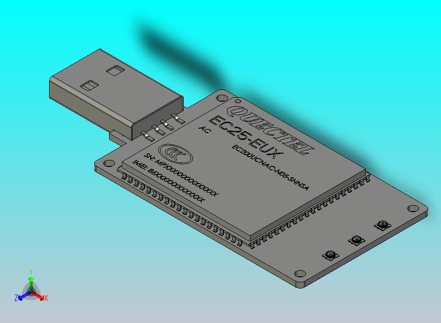 移远EC25-EUX USB加密狗