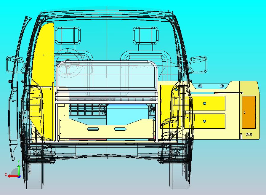 厢型车露营内饰1