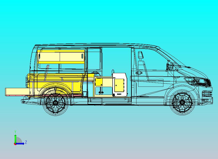 厢型车露营内饰1