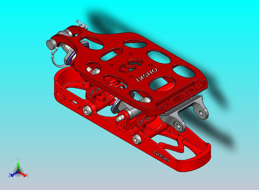 雪地滑板建模图