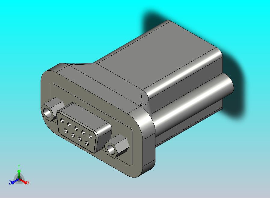 SUB-D D-SUB 9 针母头