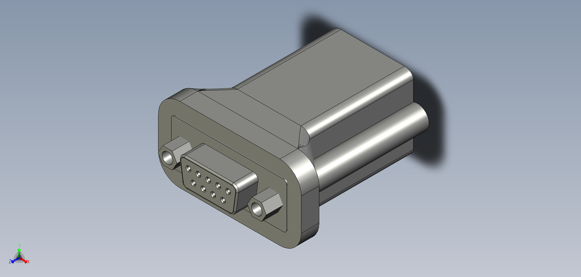 SUB-D D-SUB 9 针母头