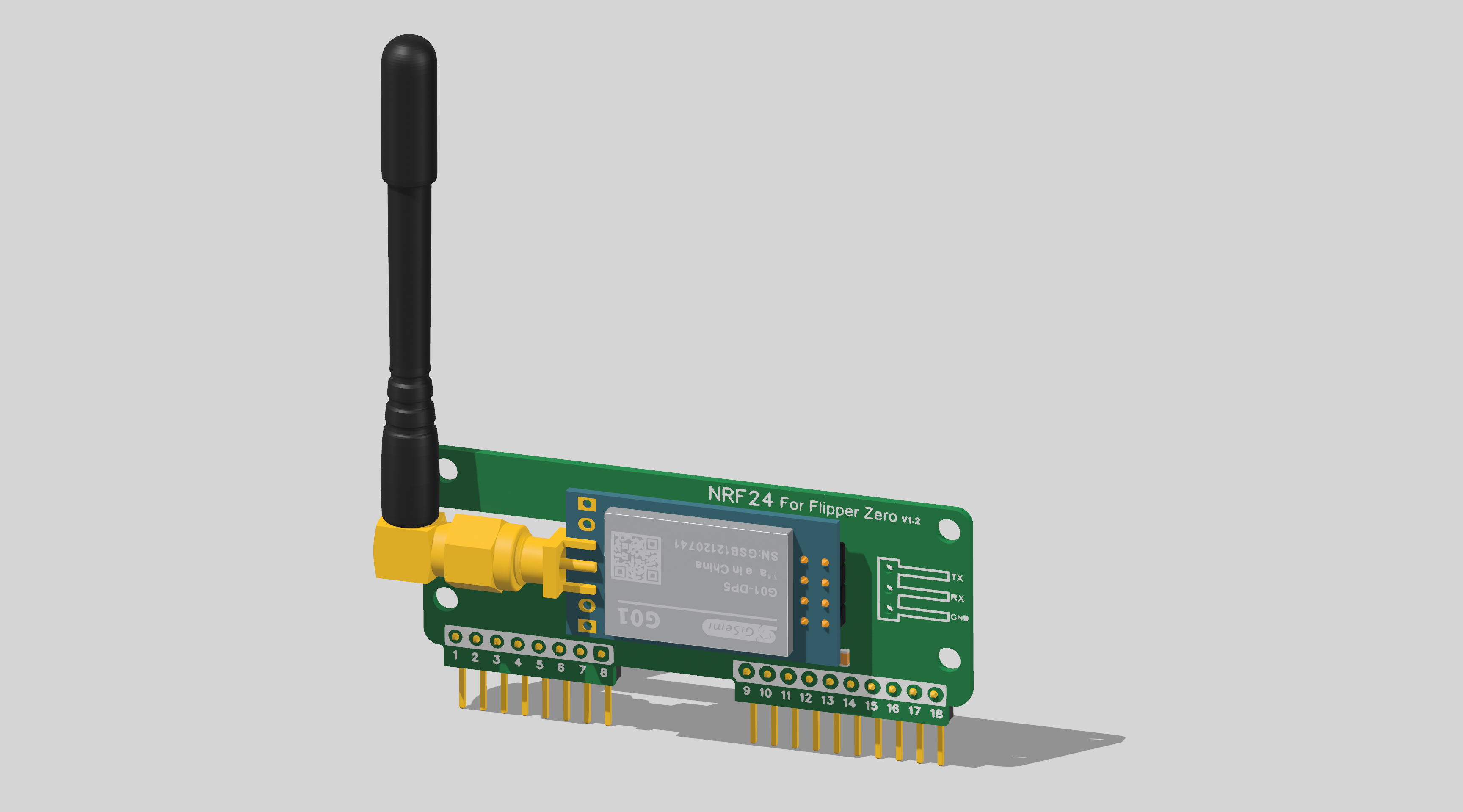 用于脚蹼的 NRF24 模块