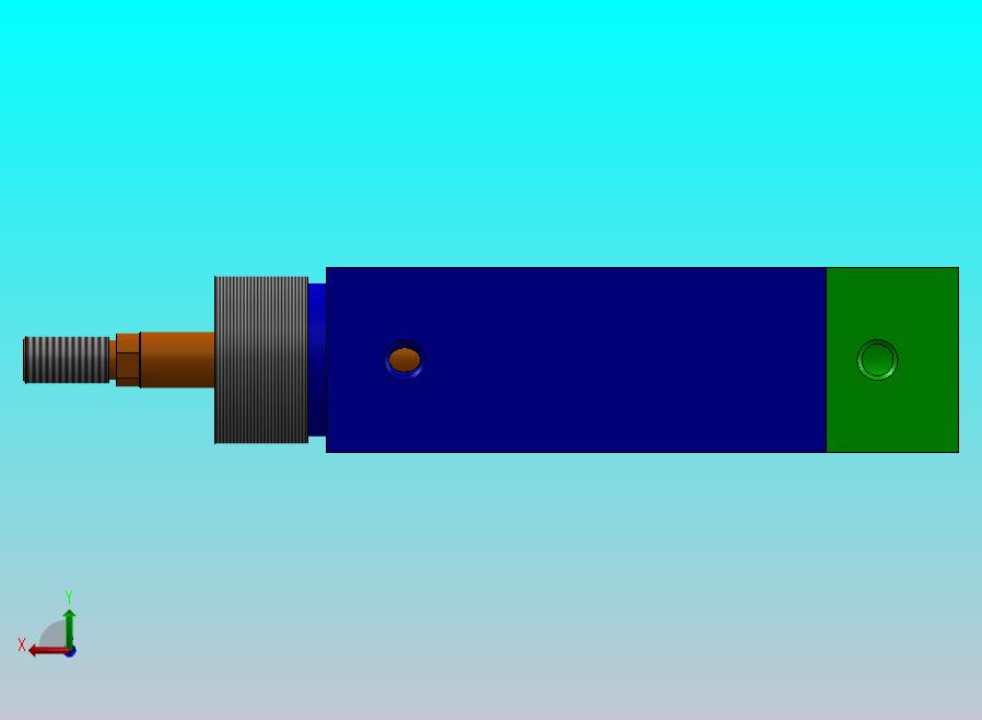 特殊气动缸（方形）32x12x67.7毫米