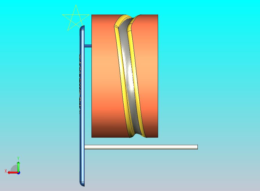 混合凸轮机构绘制星形图案
