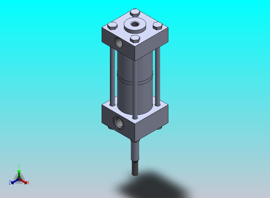 专用气动缸（拉杆缸）40x10x20.2毫米