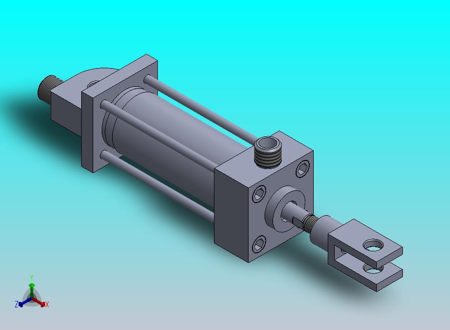 横拉杆液压缸（前后安装）25x8x50毫米