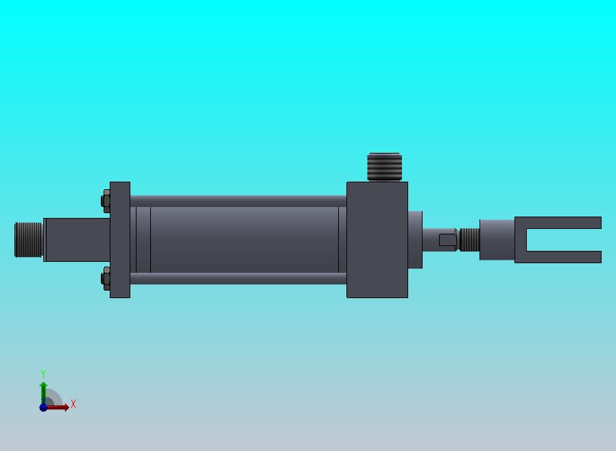 横拉杆液压缸（前后安装）25x8x50毫米