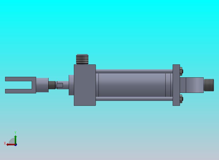 横拉杆液压缸（前后安装）25x8x50毫米