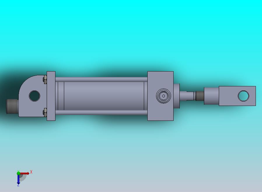 横拉杆液压缸（前后安装）25x8x50毫米