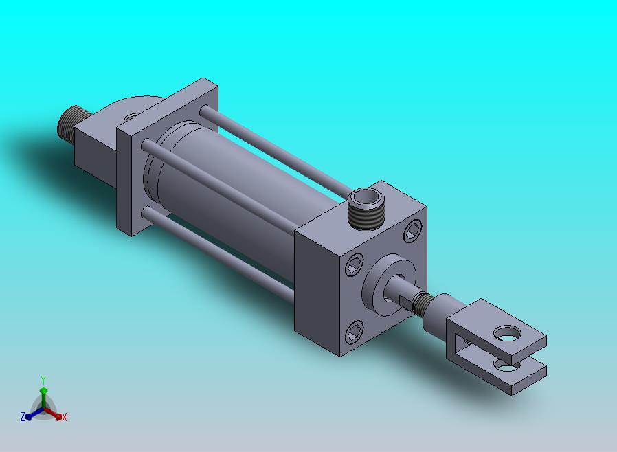 横拉杆液压缸（前后安装）25x8x50毫米