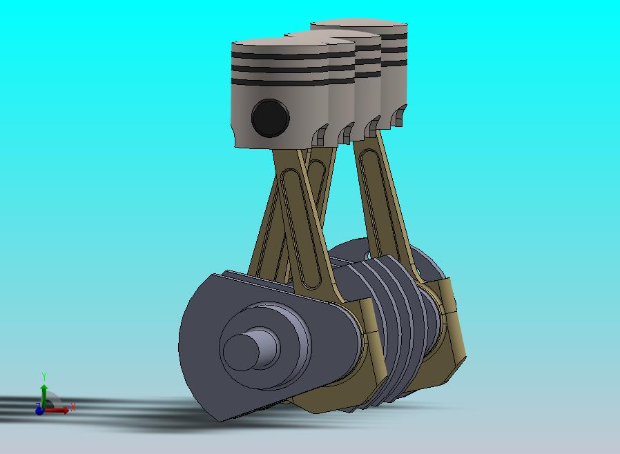 活塞和曲轴总成及零件